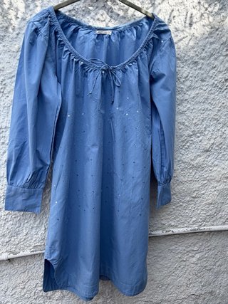 Vestido Natura azul talla única