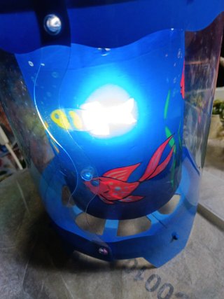 Lampada Giro Pesci Rossi Blu