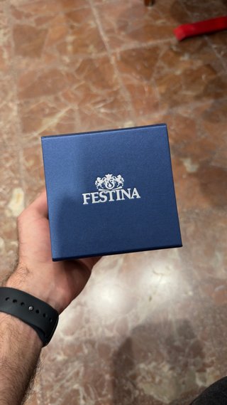 Reloj Festina Automático Azul y Dorado