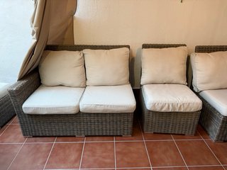 Muebles de aluminio y ratán para exterior