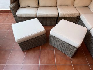 Muebles de aluminio y ratán para exterior