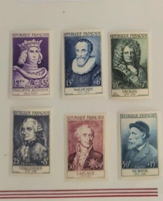 Sellos de Francia 1955 Yvert 1027/32** nuevos