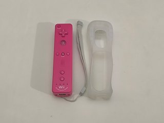 Mando Wii Motion Plus Rosa + Funda + Correa
