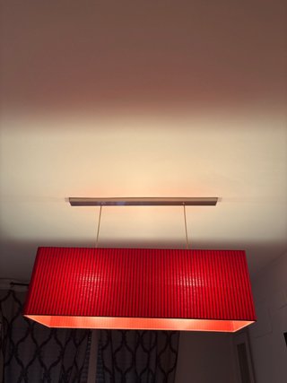 Lámpara Diseño Comedor Roja.