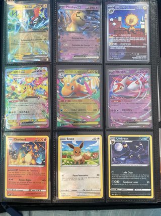 Binder Cartas Pokémon Varias Idiomas