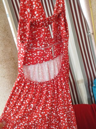 Vestido floral espalda descubierta
