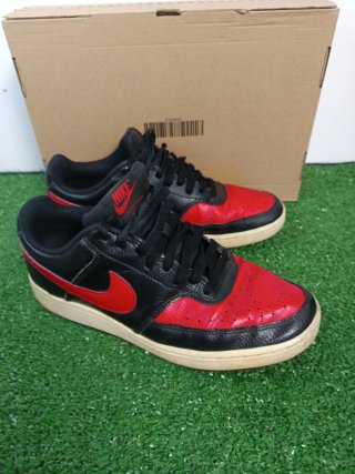 Zapatillas Nike Court Vision Negras y Rojas