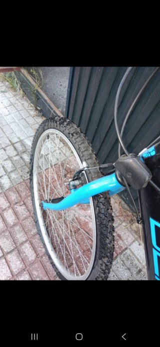 Bicicleta Negra y Azul