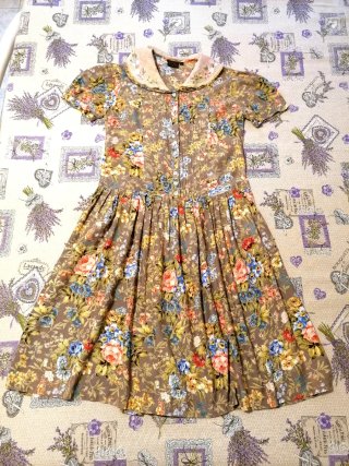 Vestito vintage anni '80 stile cottagecore