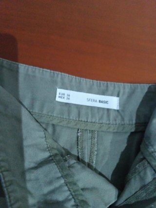 Pantalón corto mujer verde