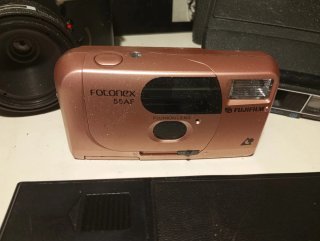 Lote 4 vecchie fotocamere: Kodak, Fuji, Vivitar
