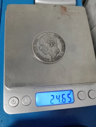 Moneda Alfonso XII Plata 1885