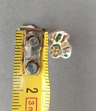 Pendientes Oso Plata Multicolor