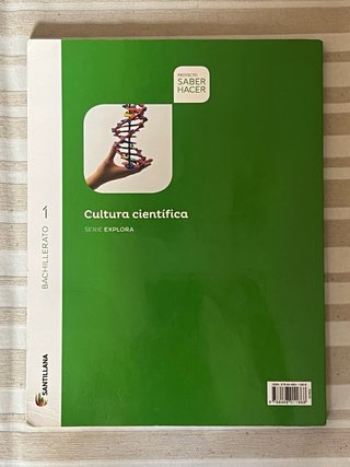 Cultura Científica 1º Bachillerato – Santillana