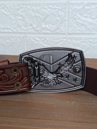 Cintura country Western con Aquila e Bandiera