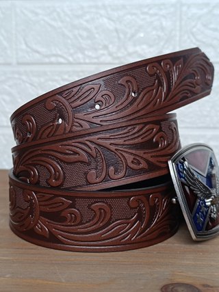 Cintura country Western con Aquila e Bandiera
