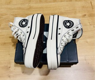 Converse Plataforma Blancas Talla 37
