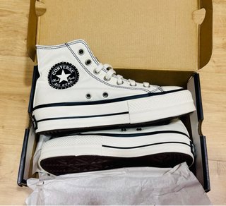 Converse Plataforma Blancas Talla 37