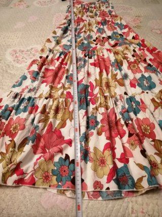 Vestito lungo floreale donna