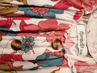 Vestito lungo floreale donna