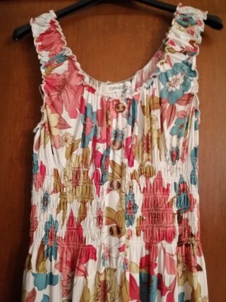 Vestito lungo floreale donna