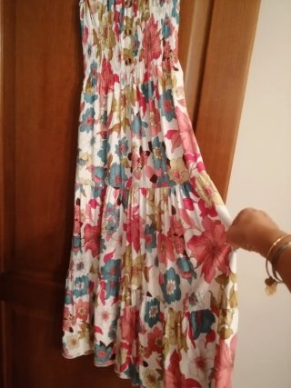 Vestito lungo floreale donna