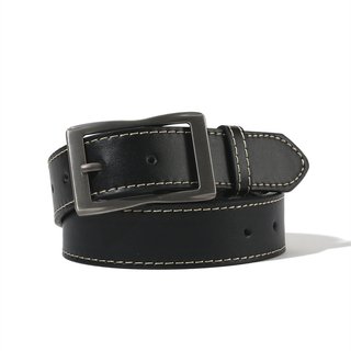 Cinturón Negro Hebilla Rectangular 120cm
