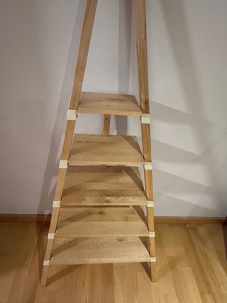 Perchero Escalera Madera con Baldas