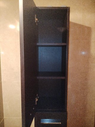Armario de baño madera y metal