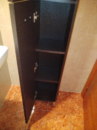 Armario de baño madera y metal