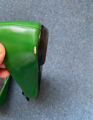 Scarpe Gucci verdi con fiocco