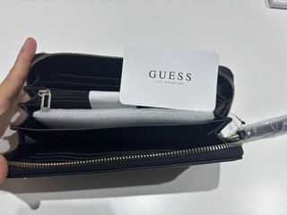 Monedero Guess Grande Negro Est 1981 Sin Usar