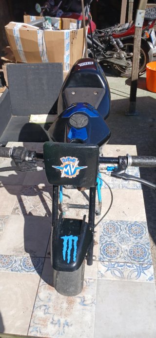 Mini Moto MV Agusta Negra y Azul