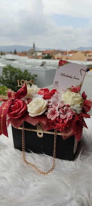 Bolso de velas aromáticas negro