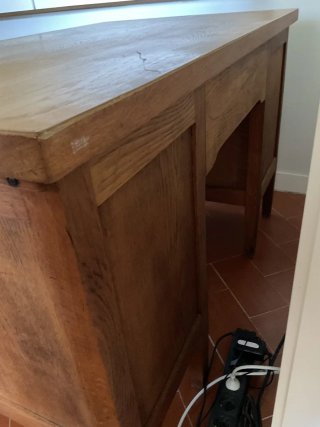 Mesa de oficina Roble Macizo Estilo Años 20