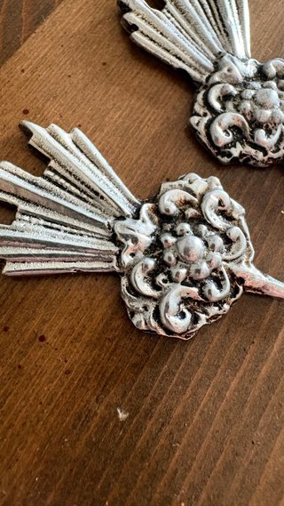 Potencias para Cristo Metal Plateado 5.5 cm