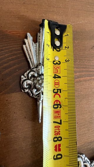 Potencias para Cristo Metal Plateado 5.5 cm