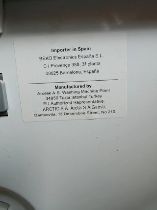 Lavadora Beko ProSmart Inverter 7kg / 1200 RPM