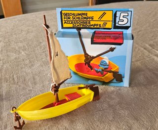 Barca Puffi Schleich nr. 5 con accessori