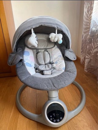 Silla Mecedora Eléctrica BEBE2LUXE Alpha Gris