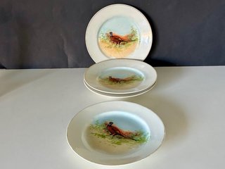 🇫🇷 Platos Limoges de Porcelana con Faisán