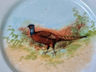 🇫🇷 Platos Limoges de Porcelana con Faisán