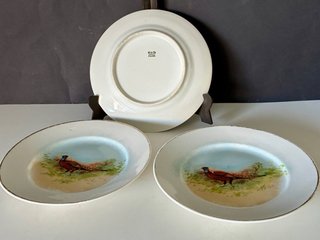 🇫🇷 Platos Limoges de Porcelana con Faisán