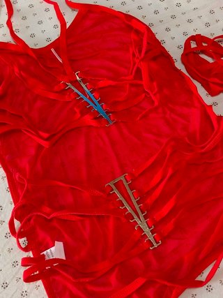 Set Lingerie Rosso - Taglia Unica