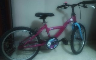 Bicicleta niña rosa