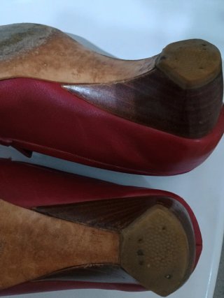 Zapatos Hispanitas Piel Rojos Hebilla
