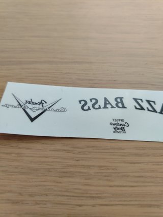 Decal Fender Jazz Bass - Sistema Mirror Transfer