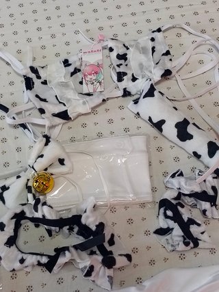 Set Cosplay Lingerie Tema Mucca Nuovo
