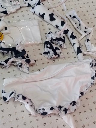Set Cosplay Lingerie Tema Mucca Nuovo