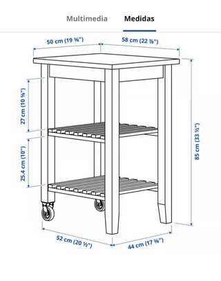 Carrito Cocina Madera Ikea